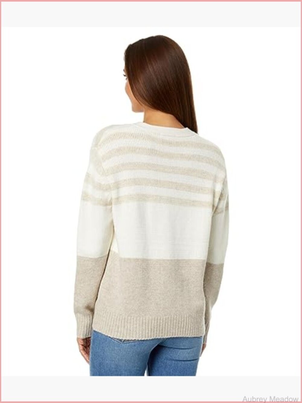 V Neck Cardigan with Cashmere Blend, Long Sleeve Button Down - Picture 2 of 3